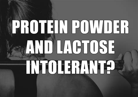 Can I Have Whey Protein If Lactose Intolerant?