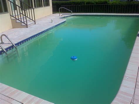 is it safe to swim in a green pool